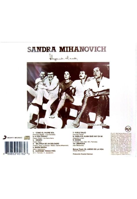 SANDRA MIHANOVICH  - HAGAMOS EL AMOR | CD-1