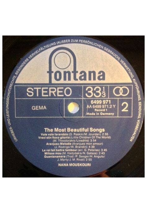 NANA MOUSKUORI - THE MOST BEAUTIFUL SONGS (2LP) | VINILO USADO-4