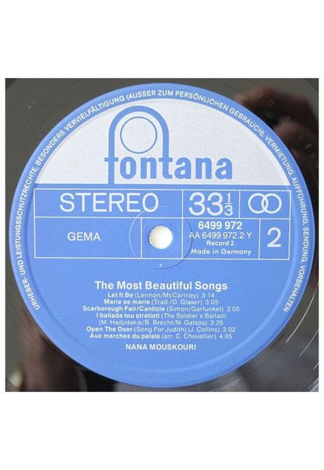 NANA MOUSKUORI - THE MOST BEAUTIFUL SONGS (2LP) | VINILO USADO-6