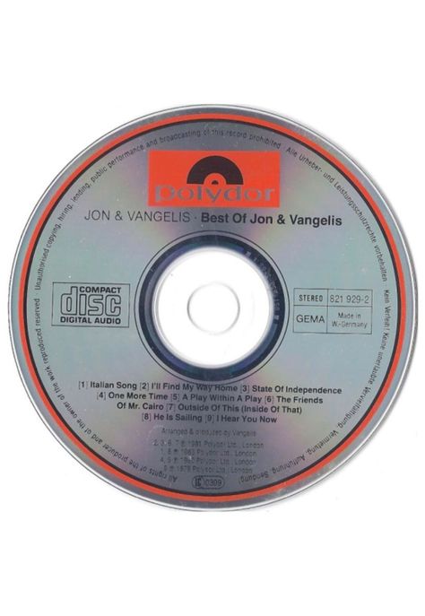 JON & VANGELIS - BEST OF | CD-2