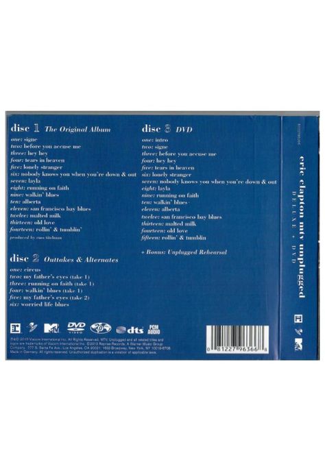 ERIC CLAPTON - UNPLUGGED (DELUXE) (CD+DVD) | CD-1
