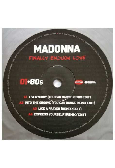 MADONNA – FINALLY ENOUGH LOVE 1S REMIXED 2LP VINILO-2