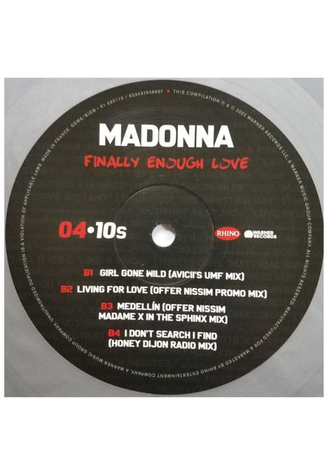 MADONNA – FINALLY ENOUGH LOVE 1S REMIXED 2LP VINILO-5
