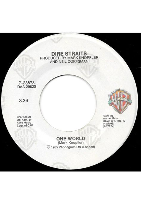 DIRE STRAITS - WALK OF LIFE | 7" SINGLE VINILO USADO-3