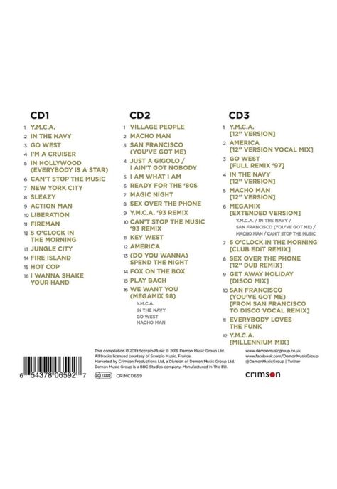 VILLAGE PEOPLE - GOLD (3CD) | CD-1