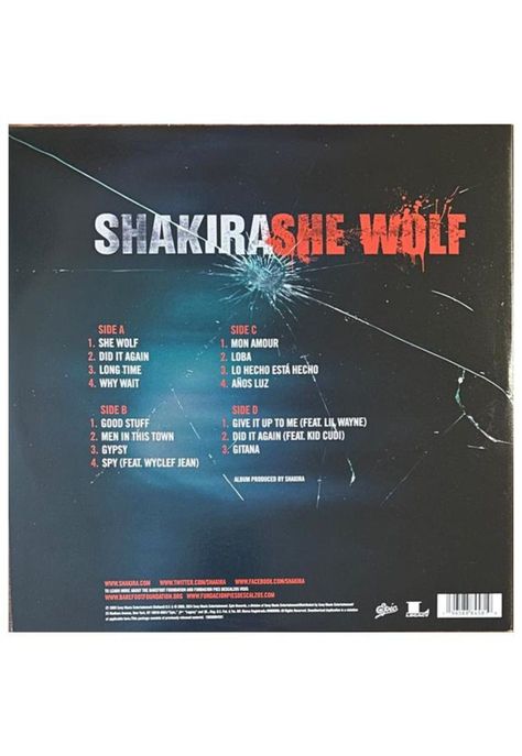SHAKIRA - SHE WOLF (2LP) (COLOURED VINYL) | VINILO-1