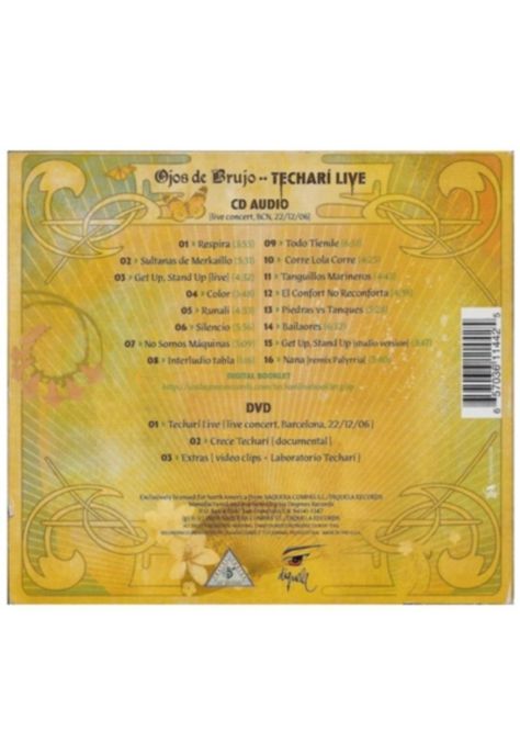 OJOS DE BRUJO - TECHARI LIVE CDDVD-4