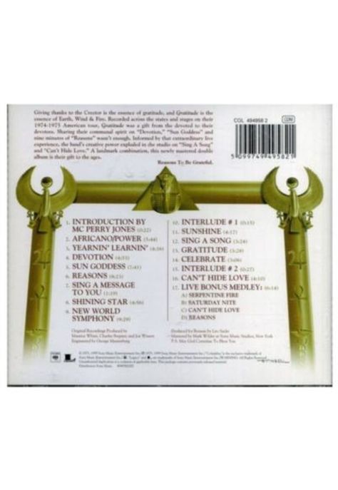 EARTH WIND FIRE - GRATITUD SPECIAL EDITION | CD-1