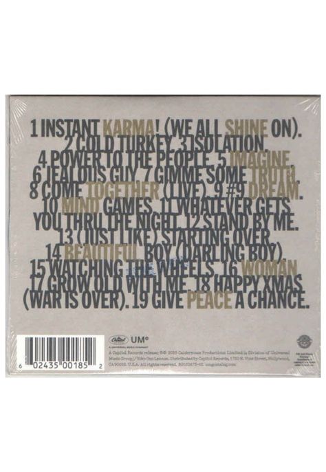 JOHN LENNON - GIMME SOME TRUTH: JOHN LENNON ULTIMATE MIX | CD-1