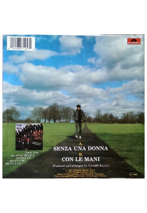ZUCCHERO FORNACIARI - SENZA UNA DONNA | 7" SINGLE USADO-1