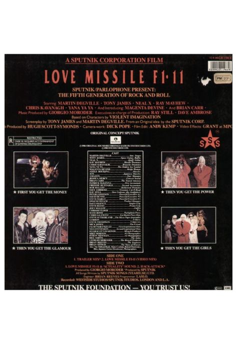 SIGUE SIGUE SPUTNIK - LOVE MISSILE F1-11 | 12" MAXI SINGLE USADO-1