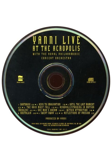 YANNI - LIVE AT THE ACROPOLIS | CD USADO-2