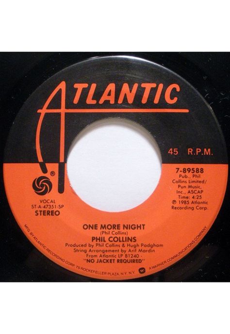 PHIL COLLINS - ONE MORE NIGHT | 7" SINGLE VINILO USADO-2