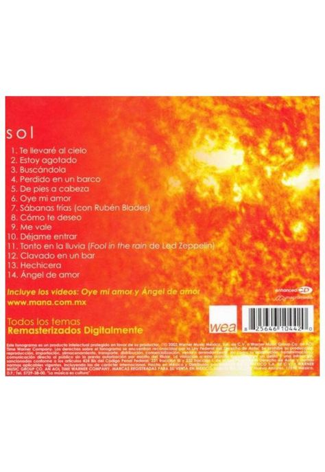 MANA - SOL: GRANDES EXITOS | CD-1