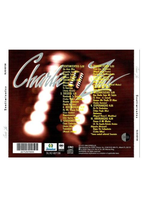 CHARLIE ZAA - SENTIMIENTOS | VINILO-1