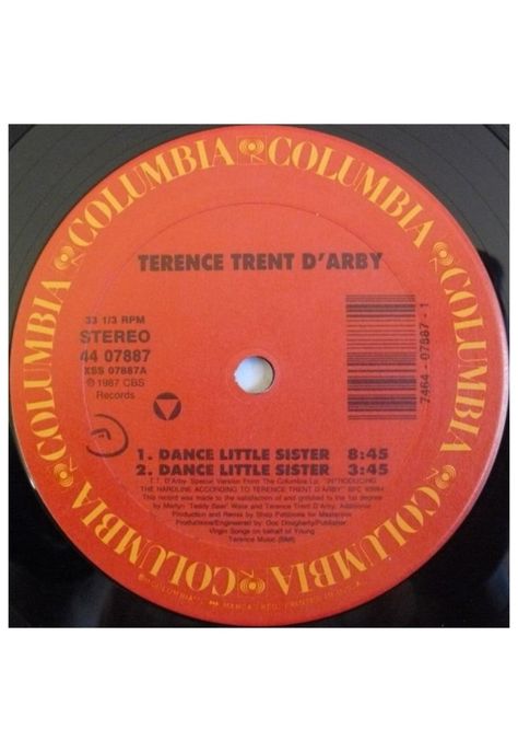 TERENCE TREN DÁRBY - DANCE LITTLE SISTER | 12" MAXI SINGLE USADO-2