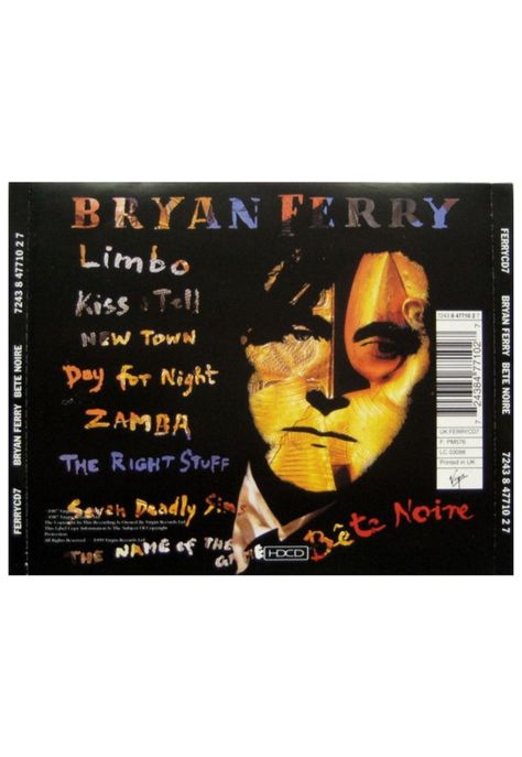 BRYAN FERRY - BETE NOIRE | CD USADO-1