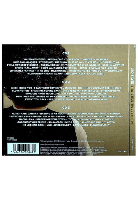 LEO SAYER - THE GOLD COLLECTION (3CD)(DIGIPACK) | CD-1