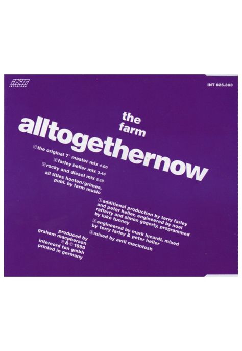 FARM - ALL TOGETHER NOW | CD SINGLE USADO-1