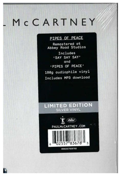 PAUL McCARTNEY - PIPES OF PEACE (SYLVER VINYL) | VINILO-1