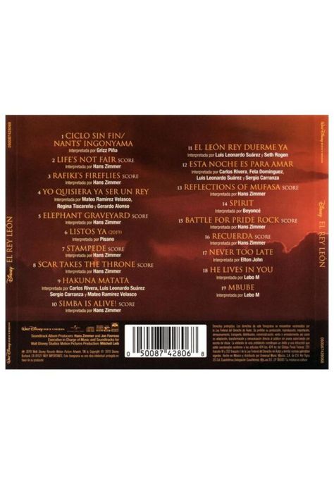 EL REY LEON - O.S.T. | CD-1