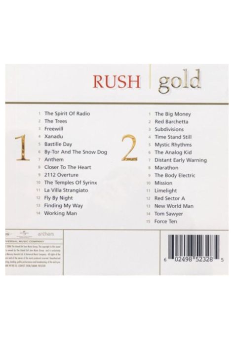 RUSH - GOLD (2CD) | CD-1