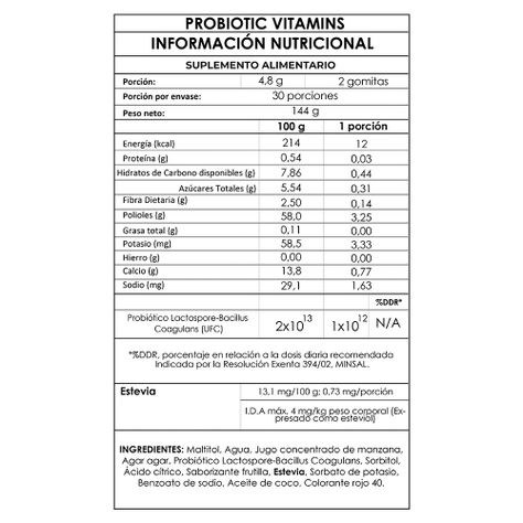 Pack Vitamina Probiotic equilibrio instestinal 6 meses - GumiBears-3