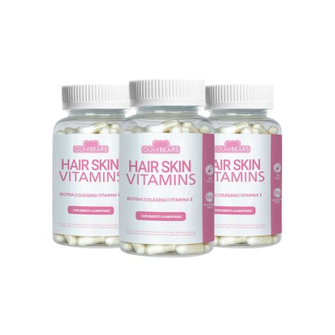 Vitaminas Hair&Skin Colágeno-Biotina 3un - GumiBears-0