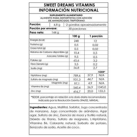 Vitaminas SweetDreams inductor del sueño 3Meses - GumiBears-3