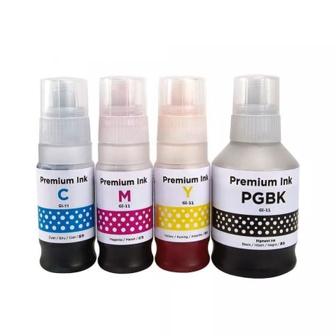 Tinta GI 11 Pack 4 Colores Compatible con PIXMA G2160 G2170 G3160-1