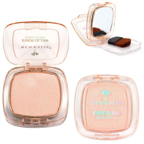 Iluminador En Polvo Glow Brocha Espejo Maquillaje Nude-1