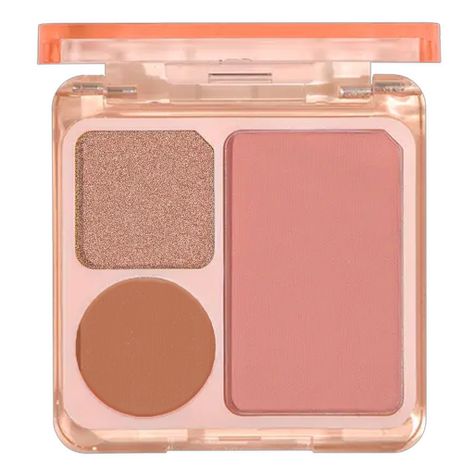 Mini Paleta De Sombras Ojos 3 Tonos Maquillaje Glitter y Mate-0