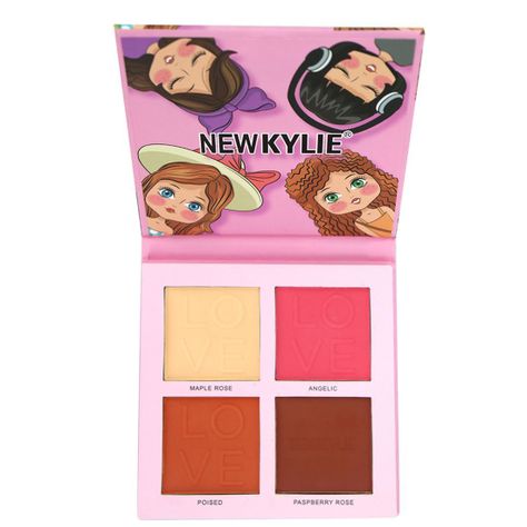Paleta de Rubor Contorno E Iluminador de Maquillaje Polvo-0