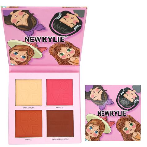 Paleta de Rubor Contorno E Iluminador de Maquillaje Polvo-1