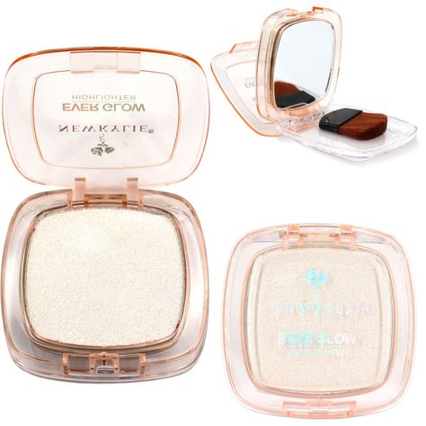 Iluminador En Polvo Glow Brocha Espejo Maquillaje Pearl-1