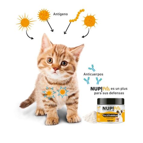 Pre Y Probióticos para Mascotas NUP! PETS Sabor Pollo-1