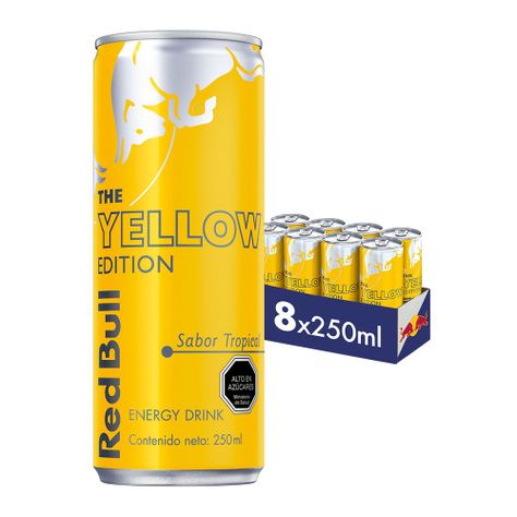 Red Bull Bebida Energética Pack 8 Latas Tropical 250Ml-0