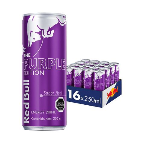 Red Bull Bebida Energética Pack 16 Latas Acaí 250Ml-0