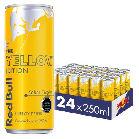 Red Bull Bebida Energética Pack 24 Latas Tropical 250Ml-0