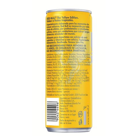 Red Bull Bebida Energética Pack 24 Latas Tropical 250Ml-2
