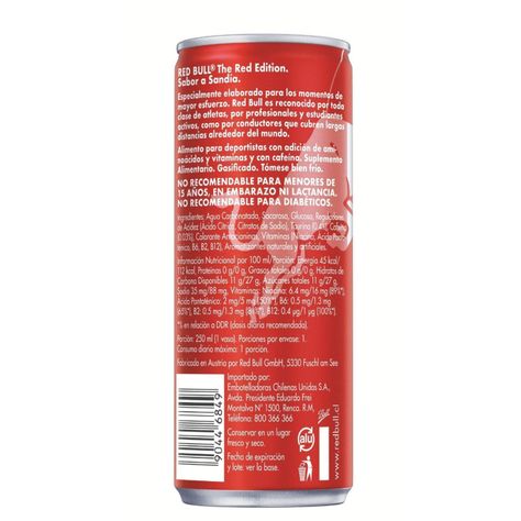 Red Bull Bebida Energética Pack 16 Latas Sandía 250Ml-2