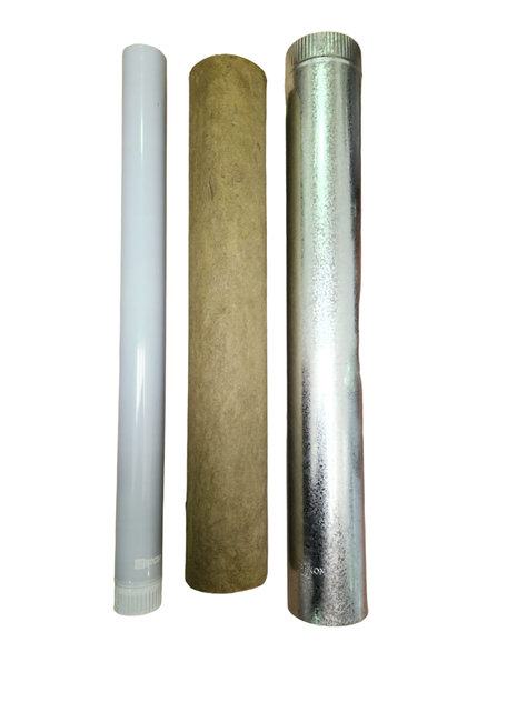 Doble Ducto Pellet 80 Mm Inox // Bekon Spa-2