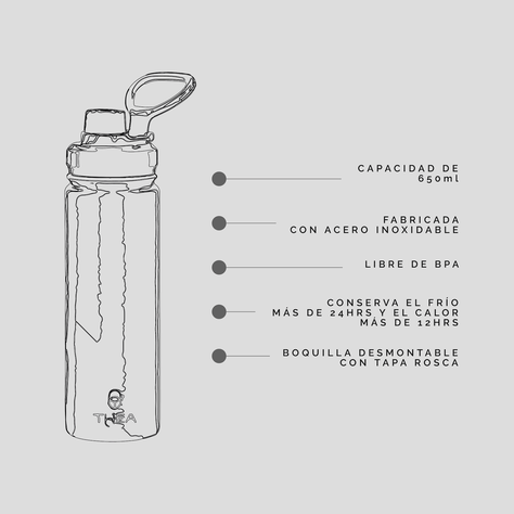 Botella Lilac Insulada 650 ml-3