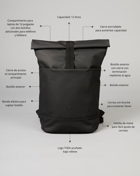 Mochila Urban Artemisa Black 12 lts.-3
