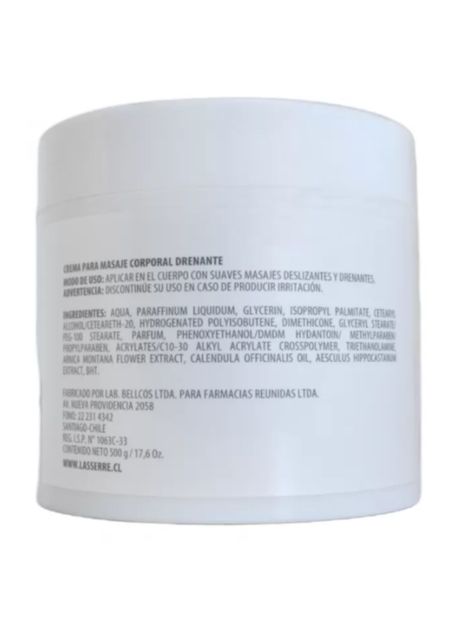 CREMA CORPORAL PARA MASAJE DRENANTE 500 g-1