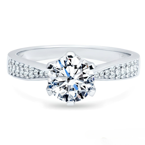 ANILLO DE COMPROMISO BOOMZAIR ROYAL SOLITAIRE CON MOISSANITA 1.0 CT D VVS1-0