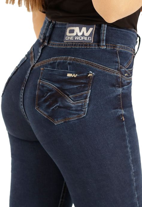 Jeans One World New York Cristal Mujer -3