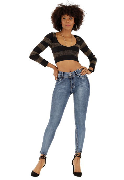 Jeans One World Sidney Mujer -0