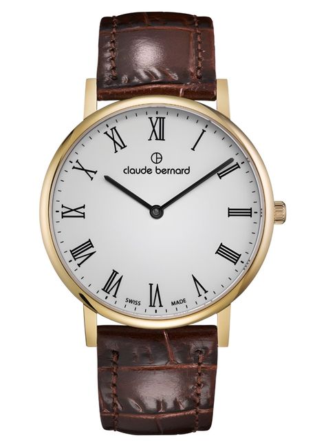 Reloj Claude Bernard Slim Line Roman Numeral 39mm Hombre-0