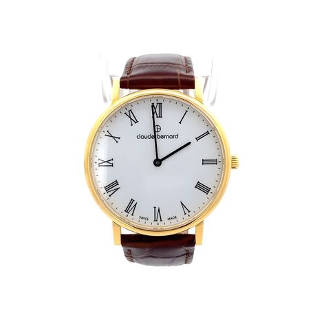 Reloj Claude Bernard Slim Line Roman Numeral 39mm Hombre-1